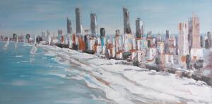 RUČNE MAĽOVANÝ OBRAZ 654 140X70 CM
