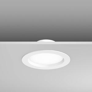 RZB HB 801 LED zapustené svietidlo IP54 Ø19cm 16W, Biela / opálová, Kúpeľňa, Hliník, Moderný, Zapustené okrúhle