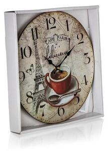 Nástenné hodiny Cafe Paris, pr. 34 cm
