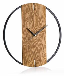 Nástenné hodiny Wood deco, pr. 40 cm