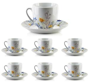 Porcelánová šálka s podšálkou Joy Composition 250 ml sada 6ks
