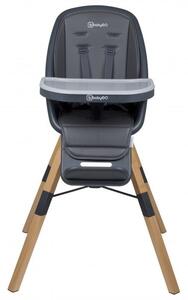 BABYGO Jedálenská stolička Carou 360° Grey