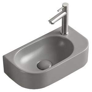 Mexen Viera umývadlo na dosku ľavé 40 x 21 cm, svetlá šedá matná - 21274061L