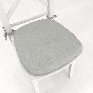 Biante Oblý podsedák BKW-208 Sivé žíhanie - 39x37x3 cm
