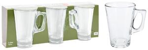 Sklenený hrnček Clear 250ml sada 3ks