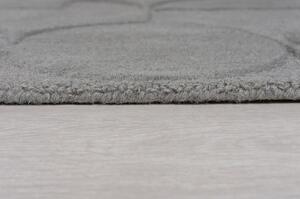Sivý vlnený okrúhly koberec ø 160 cm Gigi - Flair Rugs