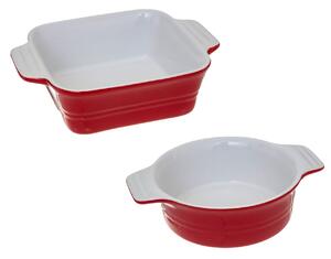 Keramická zapekacia misa Simple Red sada 2ks