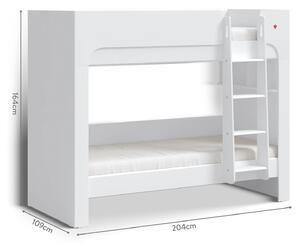 Cilek Poschodová posteľ 90x200 cm Varia White