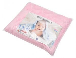Detská deka New Baby 90x80 ružová, Vhodnosť: Pre dievčatá