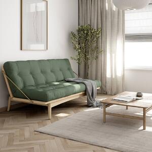 Zelená Pohovka Folk Sofa Bed – Clear lacquered/Olive KARUP DESIGN