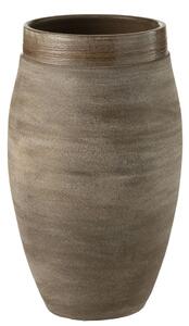 Hnedá antik keramická váza Gio Refuge - Ø 22*37 cm - J-Line by Jolipa