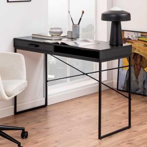ACTONA Kancelársky stôl Seaford − čierna 75 × 110 × 45 cm