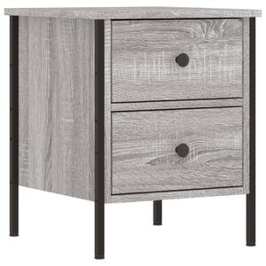Nočný stolík sivý sonoma 40x42x50 cm spracované drevo