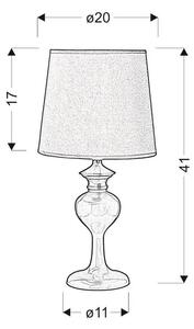 Candellux Berkane stolová lampa 1x40 W fialová 41-11756