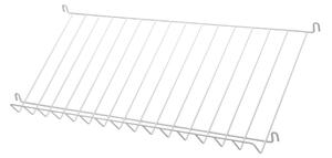 STRING Drôtená polica na časopisy Wire Shelf 78 x 30, White