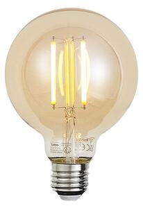 Inteligentná stmievateľná LED žiarovka E27 G95 zlatá 7W 806 lm 1800-6500K