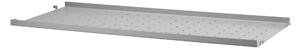 STRING Nízka kovová polica Metal Shelf Low 78 x 30, Grey