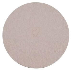 Obojstranné podtácky Heart Creme – sada 2 ks