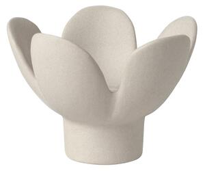 Kameninový svietnik Flower Beige