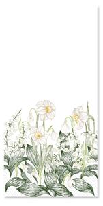 Papierové obrúsky Flowers White – 16 ks