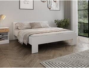Drevená posteľ Limpo 180x200, biela, bez matraca a roštu