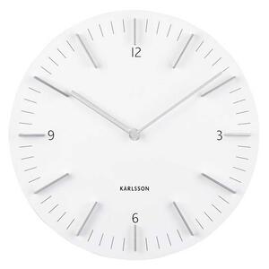 KARLSSON Nástenné hodiny Detailed – biele 30 x 30 cm