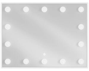 Mexen Dona osvetlené kúpeľňové zrkadlo 80 x 60 cm, LED 6000K, proti zrkadleniu - 9818-080-060-611-00