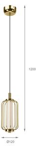 LED luster na lanku BONNIE LED/10W/230V 3000K zlatý