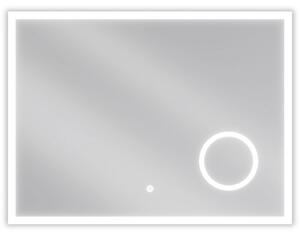 Mexen Kala podsvietené kúpeľňové zrkadlo s kozmetickým zrkadielkom 80 x 60 cm, LED 6000K, antysteam - 9820-080-060-611-00