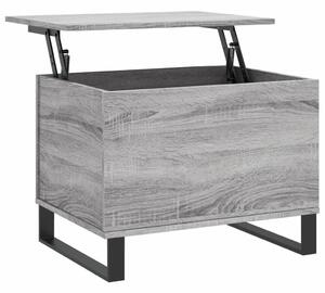 Konferenčný stolík sivý sonoma 60x44,5x45 cm spracované drevo