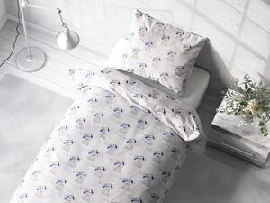 Biante Detské bavlnené posteľné obliečky Sandra SA-206 Medvedík pre chlapcov Jednolôžko 140x200 a 70x90 cm