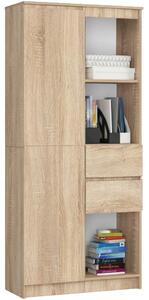 Ak furniture Kancelárska knižnica Rexa dub sonoma