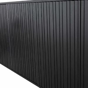 Čierna Príborník Gravure 85 × 200 × 44 cm WOOOD