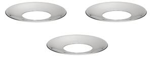 Ochranný krúžok na sviečku STOFF Nagel Chrome – set 3 ks