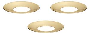 Ochranný krúžok na sviečku STOFF Nagel Solid Brass – set 3 ks