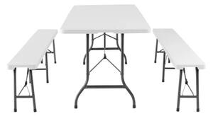 TENTino Plastový pivný set skladací - 180 cm (šírka stola 76 cm)