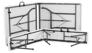 TENTino Plastový pivný set skladací - 180 cm (šírka stola 76 cm)