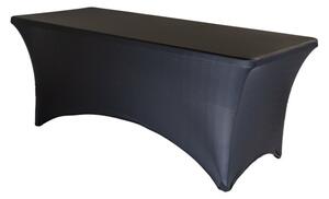 TENTino AKCIA! Skladací stôl 180x76 cm CELÝ + obrus ZADARMO Farba obrusu: ČIERNA / BLACK