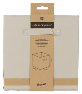 DOCHTMANN Úložný box textilný, béžový 31x31x31cm