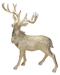Dekorácia Deer 42x20x49cm gold