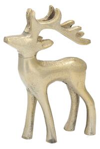 Dekorácia Reindeer 11x3x14cm gold