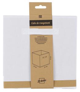 DOCHTMANN Úložný box textilný, biely 31x31x31cm
