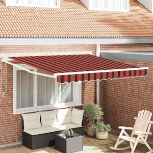 Maison Exclusive - Markíza Oranžová a hnedá 350 x 250 x 165 cm Polyester