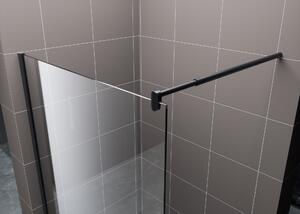 Hagser Bertina stena sprchového kúta walk -in 80 cm čierna matný/sklo priehľadné HGR00000022