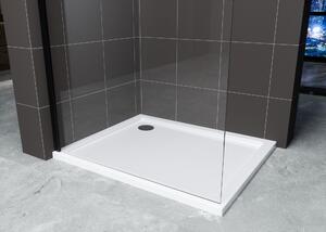 Hagser Bertina stena sprchového kúta walk -in 80 cm čierna matný/sklo priehľadné HGR00000022
