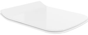 Mexen Cube, slim toaletné WC sedadlo s pomalým zatváraním, duroplast, biela lesklá, 39240000
