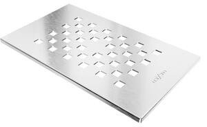 Mexen Hugo maskovacia doska do sprchovej vaničky, inox - 42910001