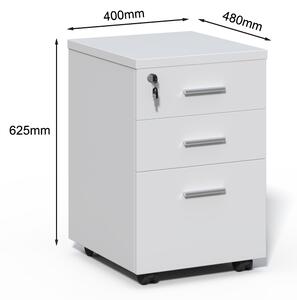 Kancelárska zostava 2 osoby Houseland Prime Max 01 140 cm biela