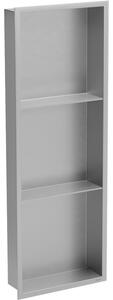 Mexen X-Wall-R nástenná polica s lemom a policou 90 x 30 cm, inox - 1910903010S