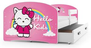 Detská posteľ LUKI 1 160x80 cm Biela Hello kids